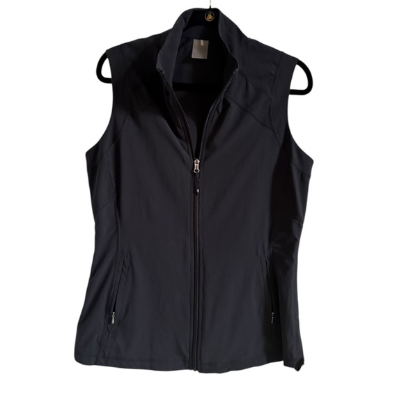 CALIA Women’s Black Sleeveless Soft-shell Lightweight Zip-Up Vest Size Large - Picture 15 of 15